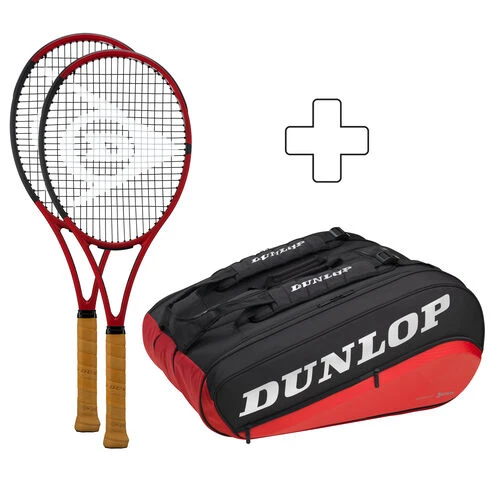 Dunlop 2x CX 200 Tour 18x20 Plus Tennis Bag 3 Dunlop 2x CX 200 Tour 18x20 Plus Tennis Bag