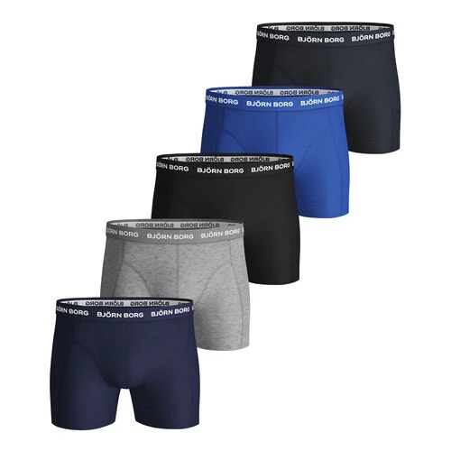 BJØRN BORG Solid Sammy Boxer Shorts 5 Pack Men 3 BJØRN BORG Solid Sammy Boxer Shorts 5 Pack Men