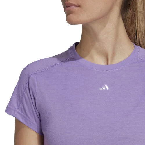 ADIDAS Essentials AEROREADY Train 3 Bar Logo Crop T-Shirt Women 7 ADIDAS Essentials AEROREADY Train 3 Bar Logo Crop T-Shirt Women - Image 5