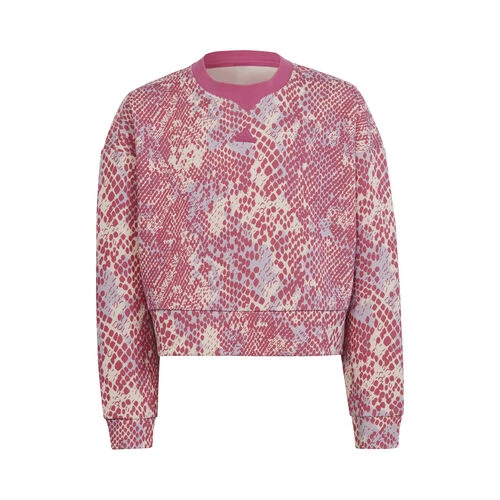 ADIDAS Future Icons Allover Print Sweatshirt Girls 3 ADIDAS Future Icons Allover Print Sweatshirt Girls