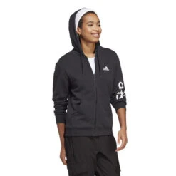 ADIDAS Linear French Terry Full Zip Hoodie Women -Tennis Serie Shop 18376000 15